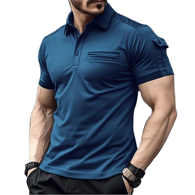 Polo Esportiva Masculina de Manga Curta