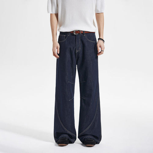 Calça Jeans Masculina Vintage Wide Leg – Light Destroyed Sandwashed