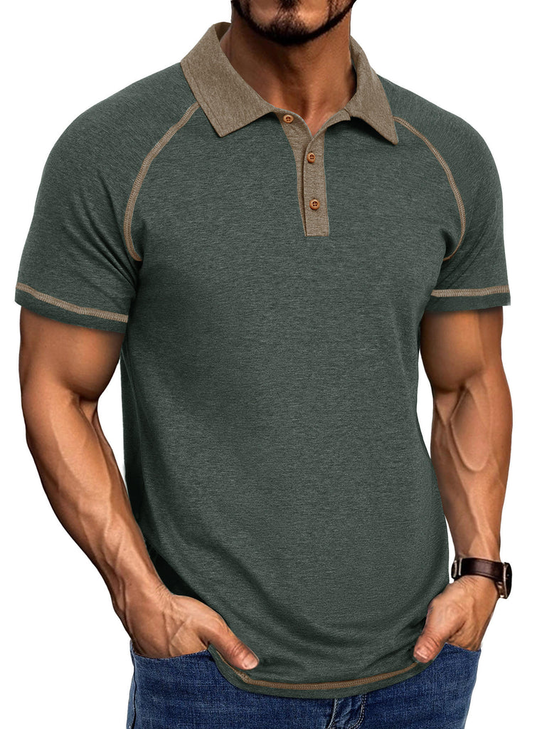 Polo Masculina de Manga Curta Antipilling