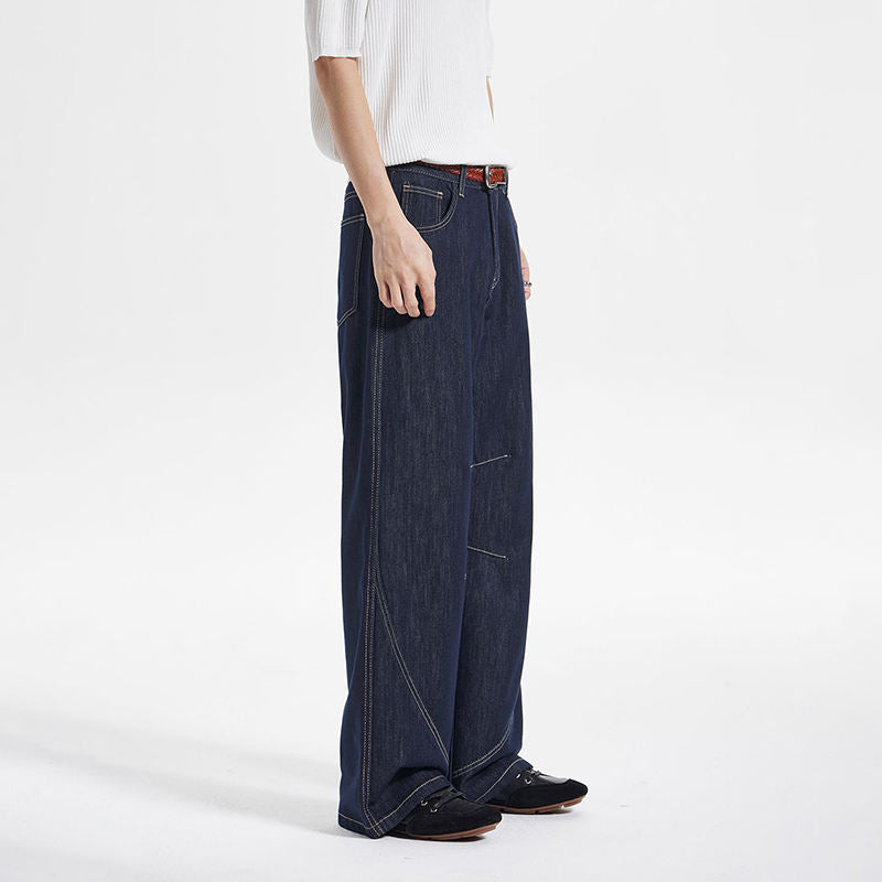 Calça Jeans Masculina Vintage Wide Leg – Light Destroyed Sandwashed
